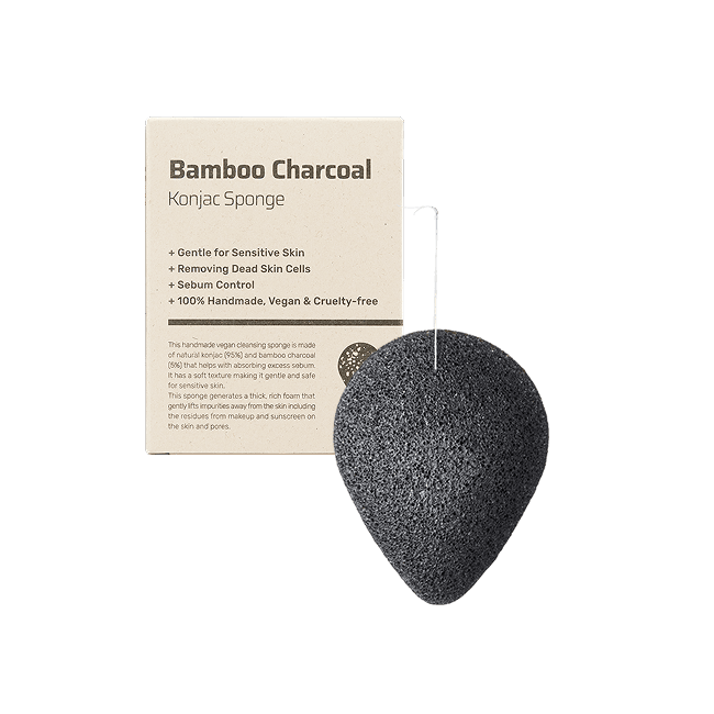 Bamboo Charcoal Konjac Sponge (7g)