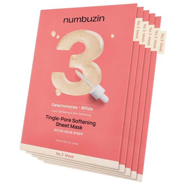 No.3 Tingle-Pore Softening Sheet Mask (5ea) (1 box (5EA))