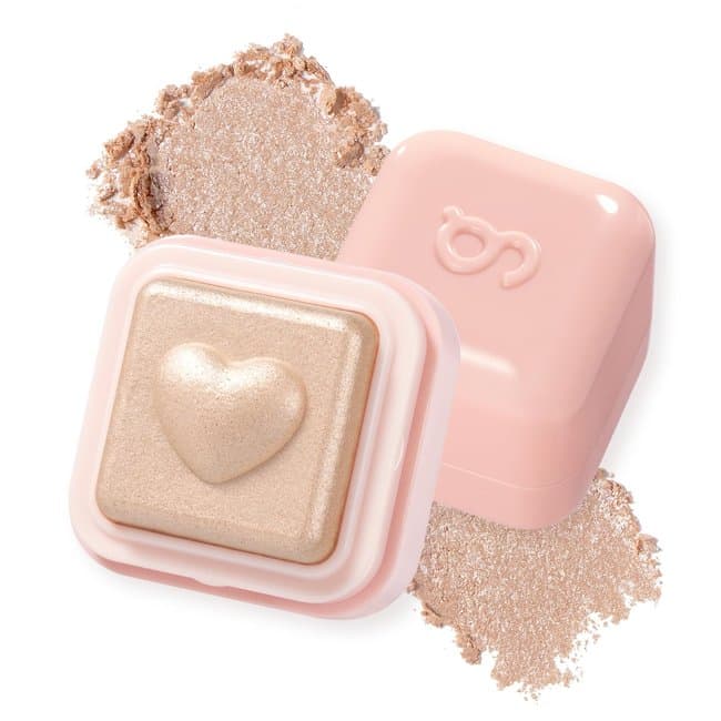 Milk Bling Heartlighter 2 Types 01 Peach Heart (-)