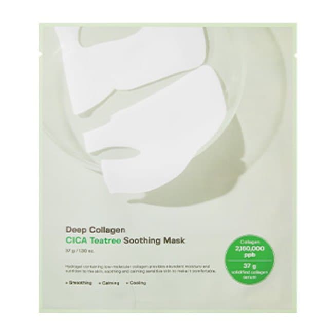 Deep Collagen Cica Teatree Soothing Mask 37g*4ea (37g*4ea)